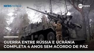 Guerra entre Rússia e Ucrânia completa 4 anos sem acordo de paz | #NewsPrimeiraEdição