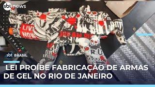 Armas de gel geram risco à segurança pública e viram alvo de proibição no RJ | #SBTBrasil