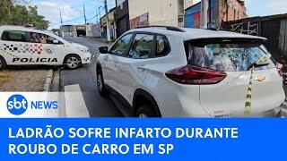 Criminoso infarta após roubar carro na zona sul de São Paulo | #SBTNewsnaTV (20/05/24)