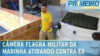 Câmera flagra militar da Marinha discutindo com ex antes de feminicídio |Primeiro Impacto (08/01/25)