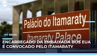 Itamaraty convoca encarregado da Embaixada dos EUA após ameaça a ministros do STF | #SBTBrasil 