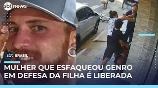 Mulher que matou genro em Guarapari é liberada após alegar legítima defesa | #SBTBrasil