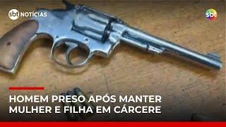 Homem é preso por manter companheira e criança em cárcere privado na Grande SP | #SBTNotícias