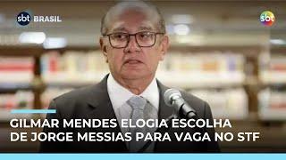 Gilmar Mendes elogia escolha de Jorge Messias para o STF e destaca preparo do AGU
