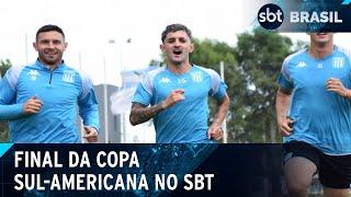 Cruzeiro e Racing disputam título da Sul-Americana com transmissão do SBT | SBT Brasil (22/11/24)