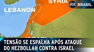 Hezbollah dispara mais de duzentos foguetes contra Israel | SBT Brasil (04/07/24)
