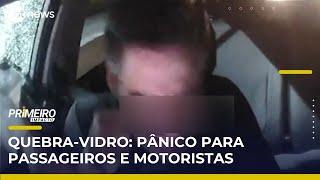 Vidros quebrados: taxistas e passageiros viram alvos de criminosos | Primeiro Impacto (13/05/25)