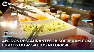 Criminalidade afeta quase metade dos restaurantes e encarece pratos | SBT Brasil (22/05/25)