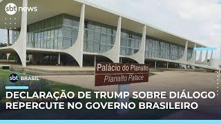 Após fala de Trump, Planalto vê espaço para diálogo sobre tarifas | #SBTBrasil