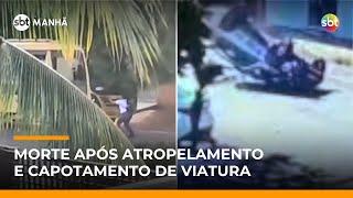 Estudante morre atropelada por ônibus escolar em MS; viatura capota no RS | #SBTManha