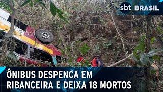 Número de mortos em acidente na Serra da Barriga (AL) sobe para 18 | SBT Brasil (25/11/24)