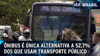 Ônibus é única alternativa a 52,7% dos que usam transporte público, diz CNT