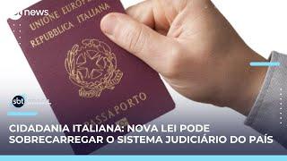 Lei na Itália afeta brasileiros que não tinham dado entrada em cidadania | SBT Brasil (21/05/25)