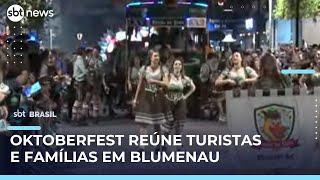 Oktoberfest atrai visitantes de todo o país em sua 40ª edição em Blumenau | #SBTBrasil 