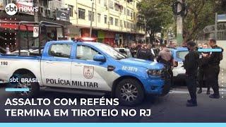 Tiroteio após assalto termina com mortos no Rio; reféns foram mantidos por 3 horas | #SBTBrasil
