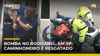 SP: Motorista é resgatado após ameaça de bomba em caminhão parar o Rodoanel | #PrimeiroImpacto