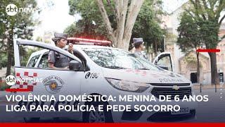 Criança liga para 190 da PM e salva a mãe de agressão em SP | #SBTNotícias