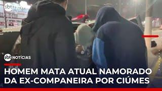 Homem é preso por matar namorado de ex-companheira | #SBTNoticias