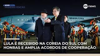 Lula é recebido com honras na Coreia do Sul e amplia acordos de cooperação | #NewsPrimeiraEdição