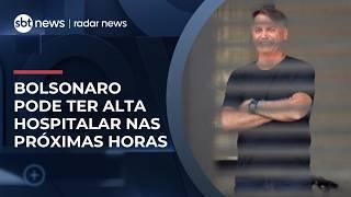 Bolsonaro tem melhora clínica e pode ter alta hospitalar nas próximas horas | #RadarNews
