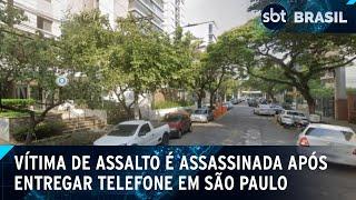 Homem morre após ser baleado em assalto em Pinheiros, em São Paulo | SBT Brasil (23/01/25)