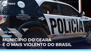 Município Maranguape (CE) lidera ranking das cidades mais violentas do Brasil | #SBTBrasil