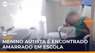 Professora é presa por deixar menino com autismo amarrado em banheiro de escola | #SBTManhã