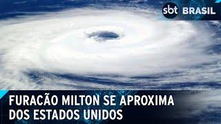 Furacão Milton se aproxima do solo dos Estados Unidos | SBT Brasil (09/10/24)