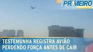 Queda de avião em SP: testemunha registra aeronave perdendo força | Primeiro Impacto (07/02/25)