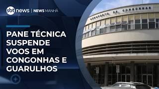Pane técnica suspende voos em Congonhas e Guarulhos | #NewsManhã