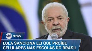 ▶️ SBT News | Lula sanciona proibição de celulares nas escolas