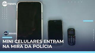 Mini celulares ganham popularidade e preocupam autoridades por uso em crimes | #SBTBrasil