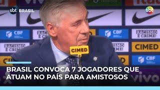 Carlo Ancelotti anuncia nomes da seleção para amistosos contra Senegal e Tunísia | #SBTBrasil