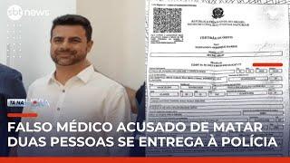 Falso médico que forjou a própria morte se entrega à polícia em Guarulhos (SP) | #TanaHora