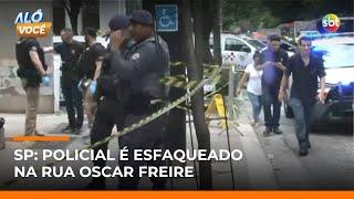 PM é esfaqueado durante tentativa de assalto na rua Oscar Freire, em São Paulo | #AloVoce