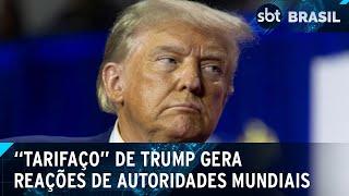 Autoridades internacionais reagem contra “tarifaço” de Donald Trump | SBT Brasil (03/02/25)