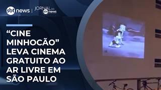 "Cine Minhocão" leva cinema gratuito ao ar livre em São Paulo | #JornaldoSBTNews
