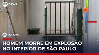 Homem morre após explosão dentro de casa; suspeita é de vazamento de gás | #SBTNotícias