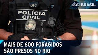 Polícia prende mais de 600 foragidos da Justiça por crimes de roubo no RJ | SBT Brasil (13/03/25)