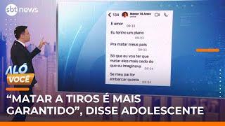 “Matar mais cedo do que eu imaginava”, disse adolescente antes de crime contra família | #AloVoce