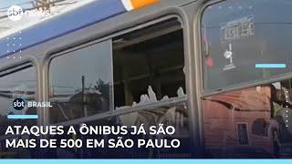 Novo ataque a ônibus é registrado na Rodovia Anhanguera, em São Paulo | #SBTBrasil 