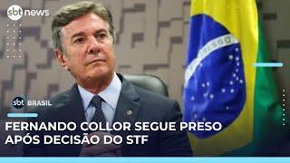 Supremo forma maioria para manter prisão de Fernando Collor | SBT Brasil (26/04/25)