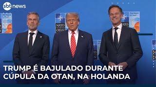 Trump na Otan: Participação do presidente dos EUA rende memes e apelido de 'papai' | #MapaMundi