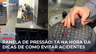Panela de pressão explode no PR e fere homem; veja cuidados para se tomar na cozinha | #TanaHora