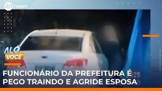 Esposa de funcionário da prefeitura o flagra traindo e é agredida | #AloVoce