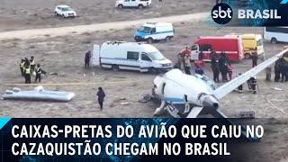 Caixa-preta do avião que caiu no Cazaquistão é analisada no Brasil | SBT Brasil (02/01/25)