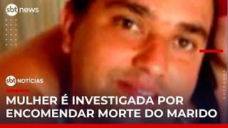 Mulher é presa suspeita de mandar matar marido para ficar com seguro de vida | #SBTNoticias 1ªEdição