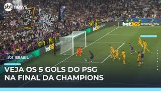 Champions League: PSG vence a Inter de Milão em goleada histórica | SBT Brasil (31/05/25)