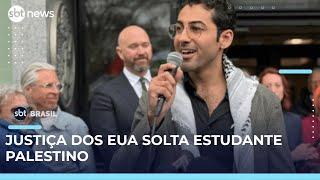 Estudante palestino é solto após ser preso em entrevista de visto nos EUA | SBT Brasil (30/04/25)
