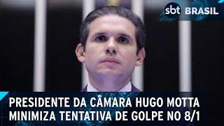 "Dizer que foi golpe? Golpe tem que ter líder", diz Motta sobre 8 de janeiro | SBT Brasil (07/02/25)